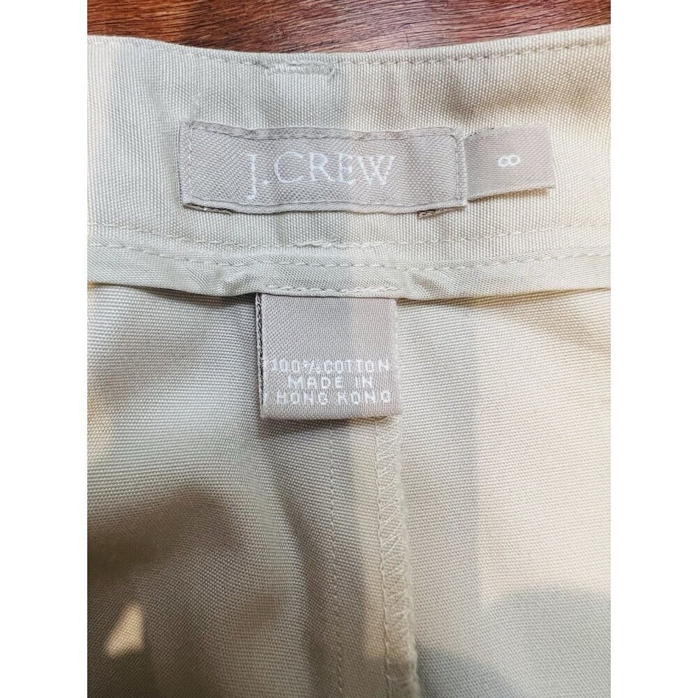 J. Crew Women’s Ankle Length Khaki Pants Sz 8 Summer Coastal Preppy Lightweight - Picture 6 of 7